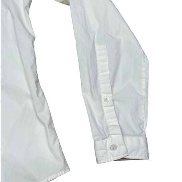 Burberry Brit Women shirt Button Down classic White Cotton Nova check Cuff M - Picture 7 of 13